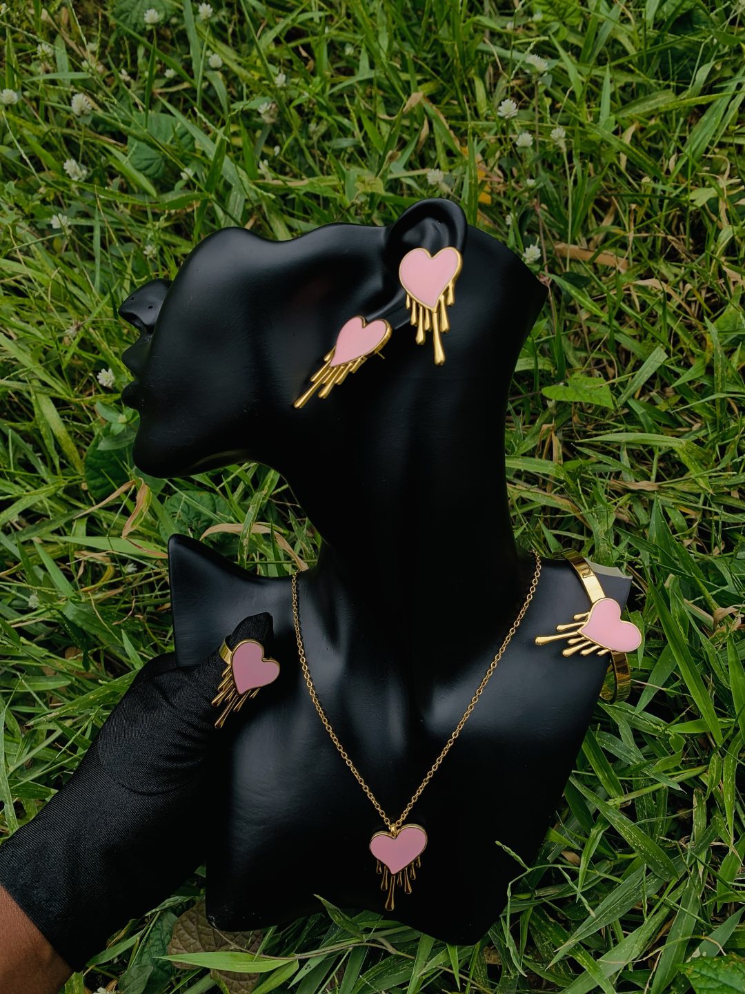Gold/Pink steel set