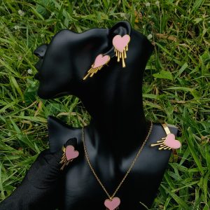 Gold/Pink steel set