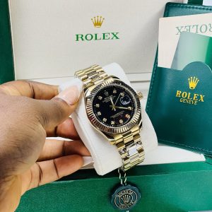 Rolex black oysters male watch with exact box and bag!