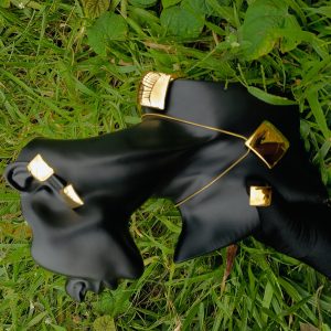 Gold square steel set 018