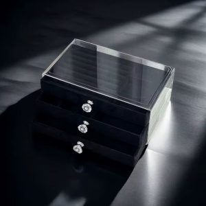Black Acrylic Jewelry Organizer
