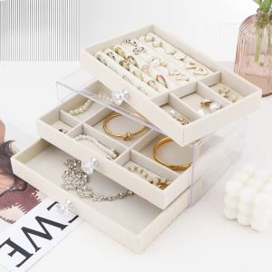 Black Acrylic Jewelry Organizer
