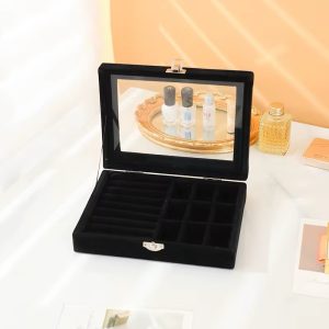 Black single acrylic organizer