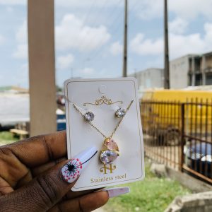 Fashion necklace and earrings 001