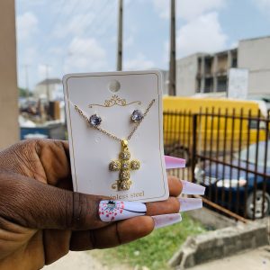 Fashion necklace and earrings 002