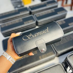 Engraved 3 in 1 watch organizer