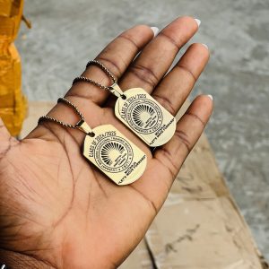 Engraved dog tag necklace with any logo of your choice