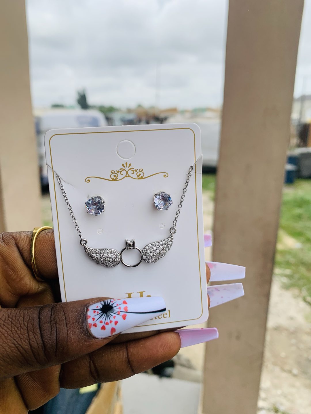 Fashion necklace and earrings 021