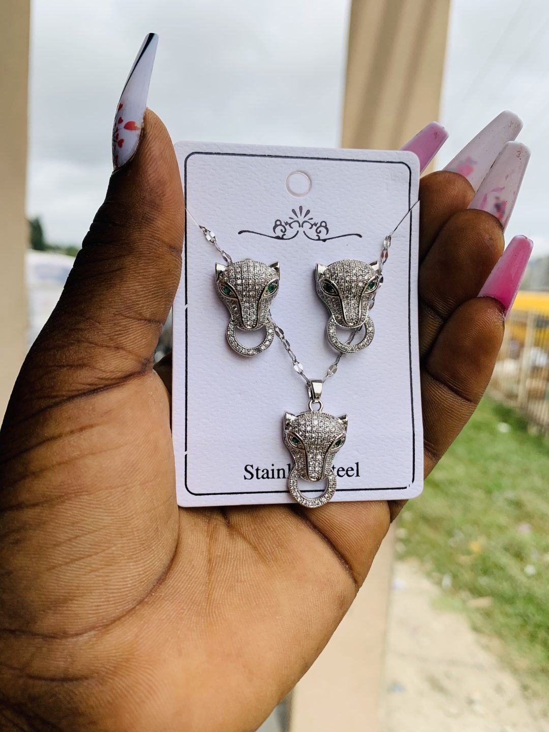 Leopard silver steel set - Image 2