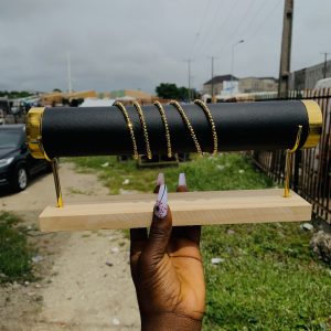 5 roll MD gold spiral bangle