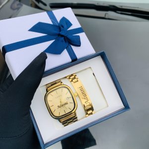 Engraved gold casio watch comes in exact box