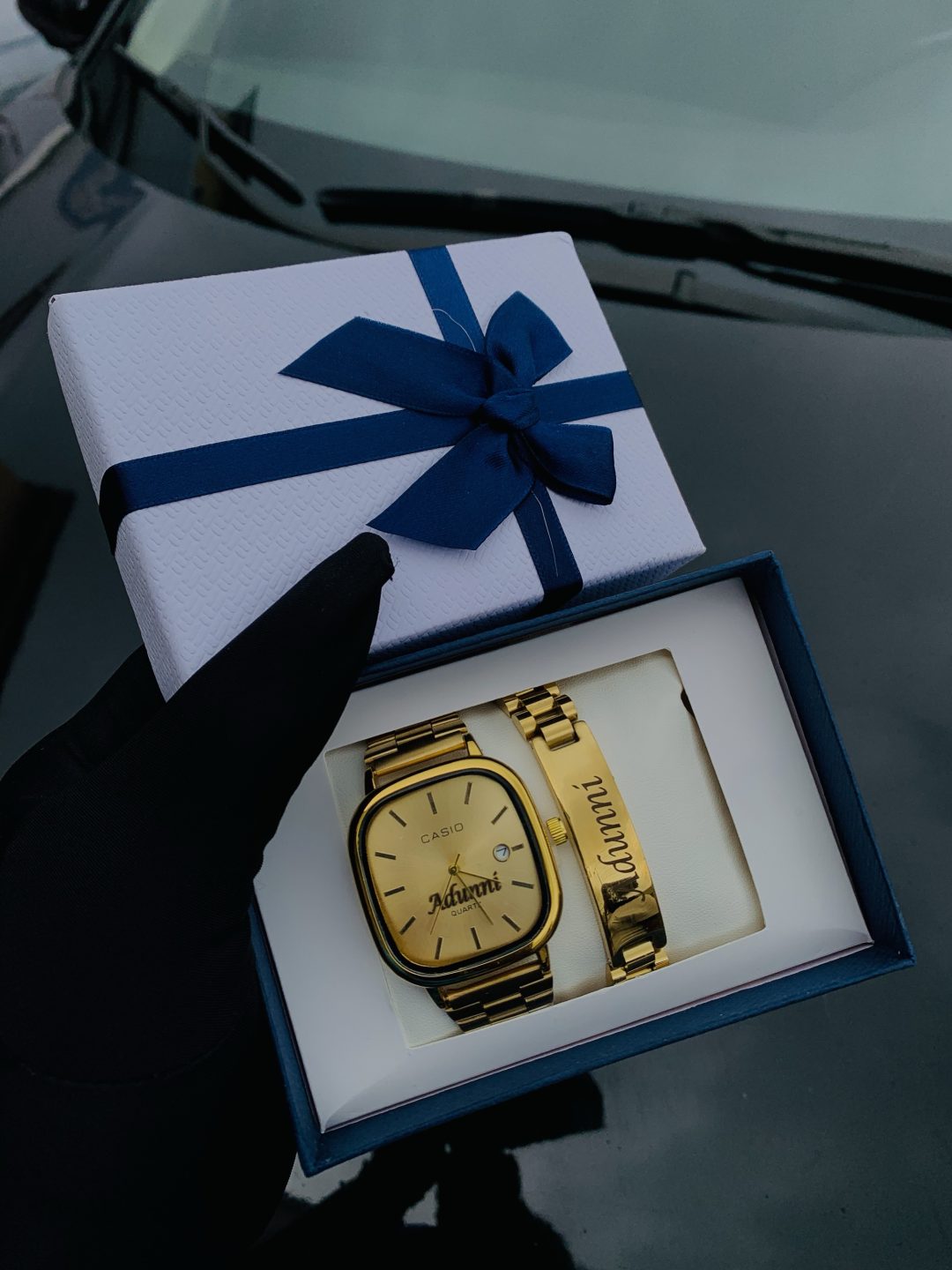 Engraved gold casio watch comes in exact box - Image 2