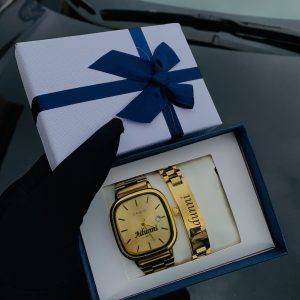 Engraved gold casio watch comes in exact box