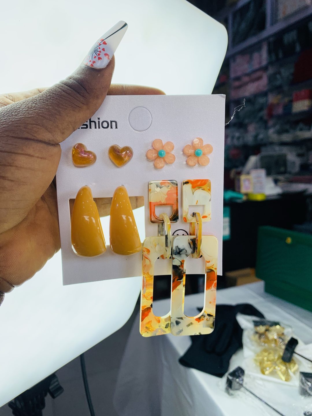 Chandelier earring set 001 - Image 5