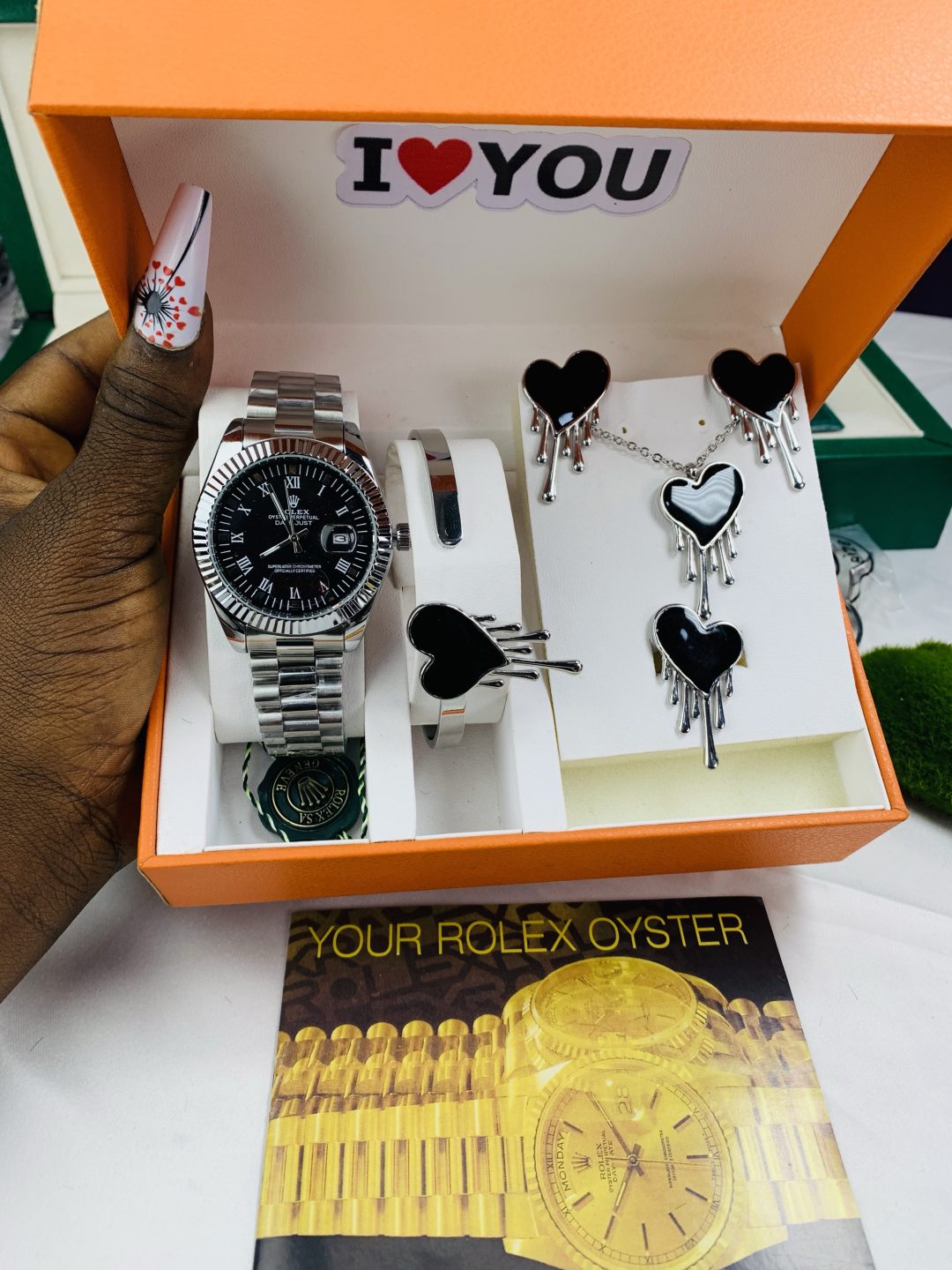 Rolex oyster silver black face - Image 3