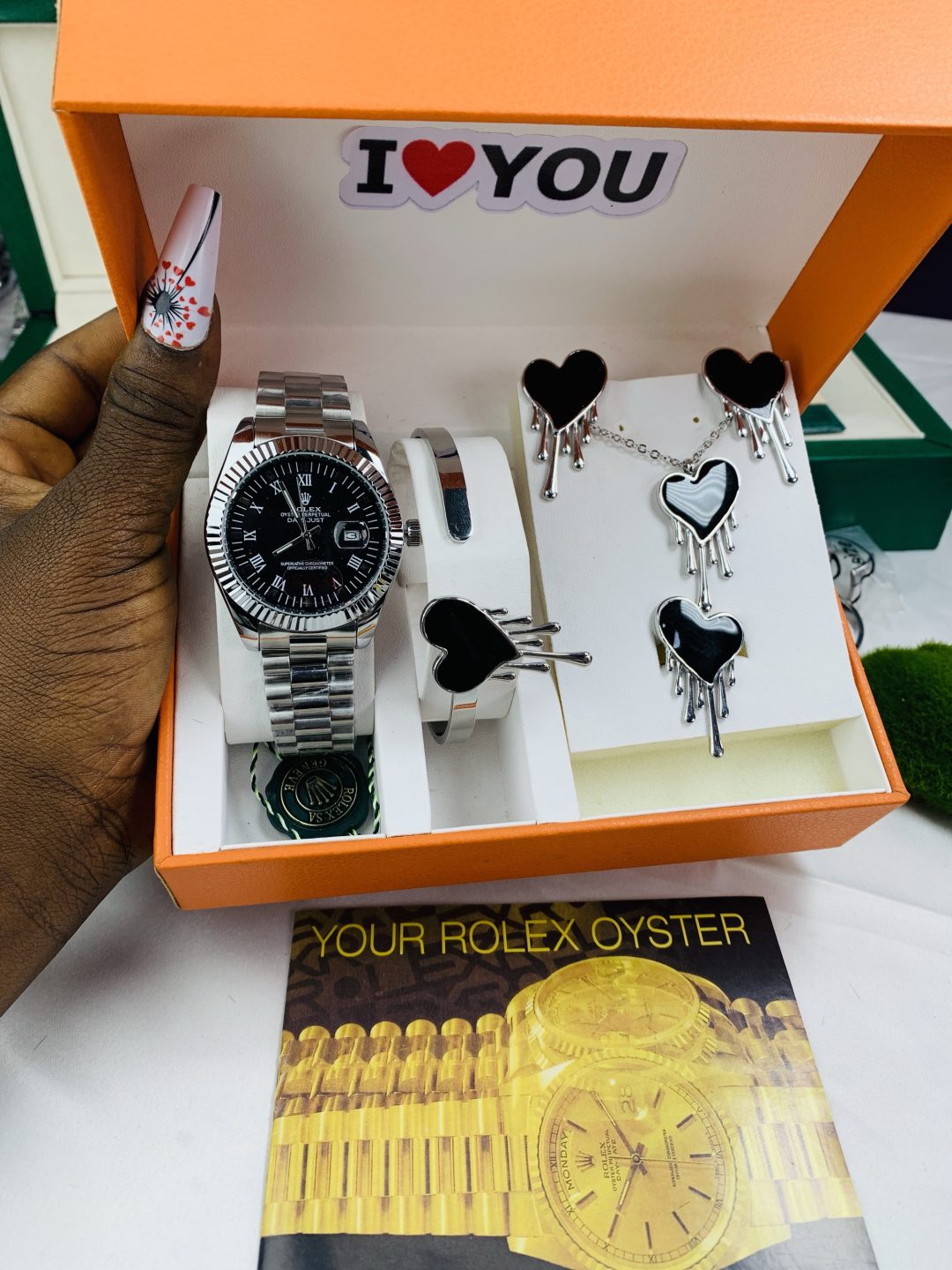Rolex oyster silver black face - Image 2
