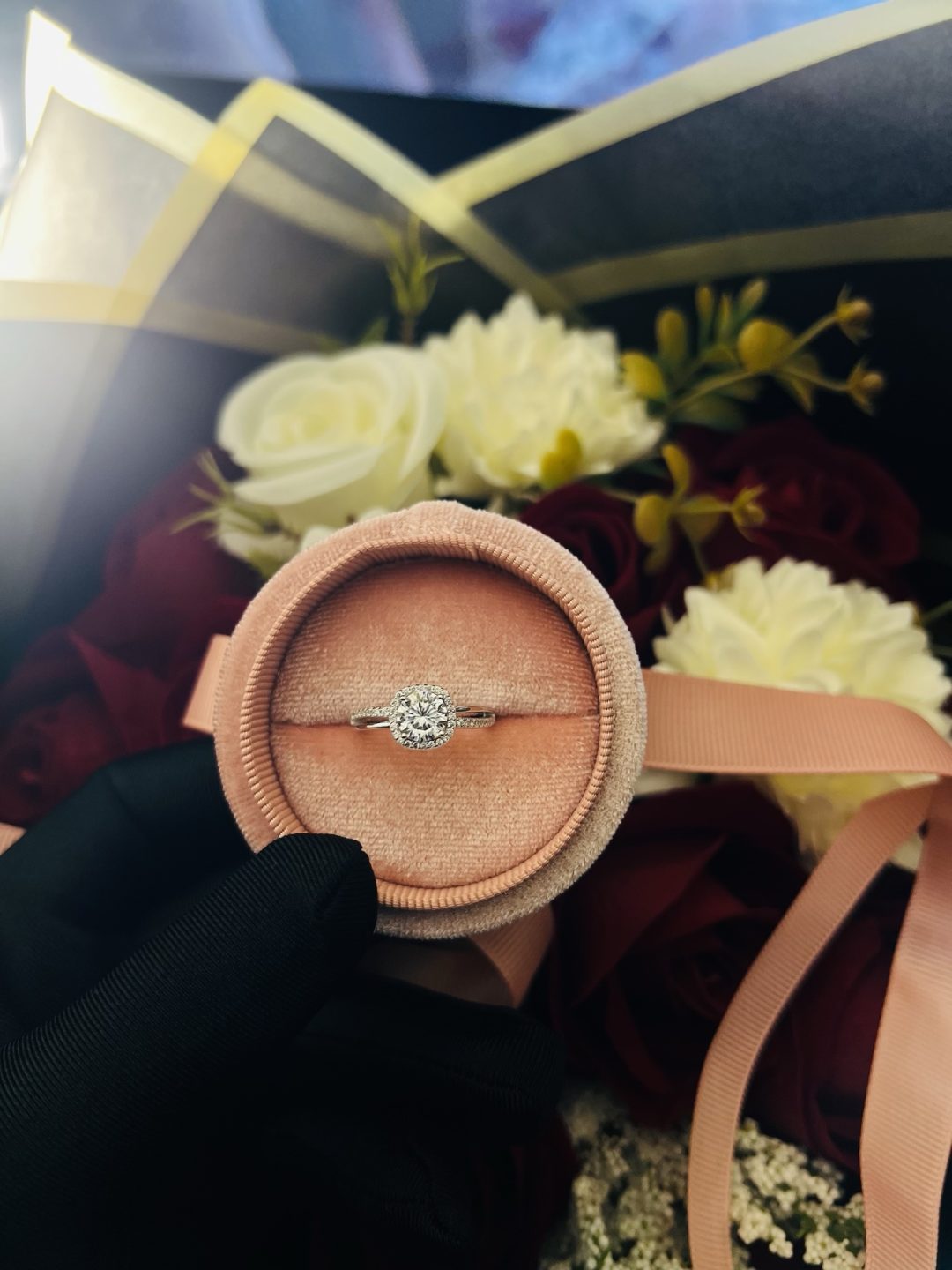 Moissanite ring 005