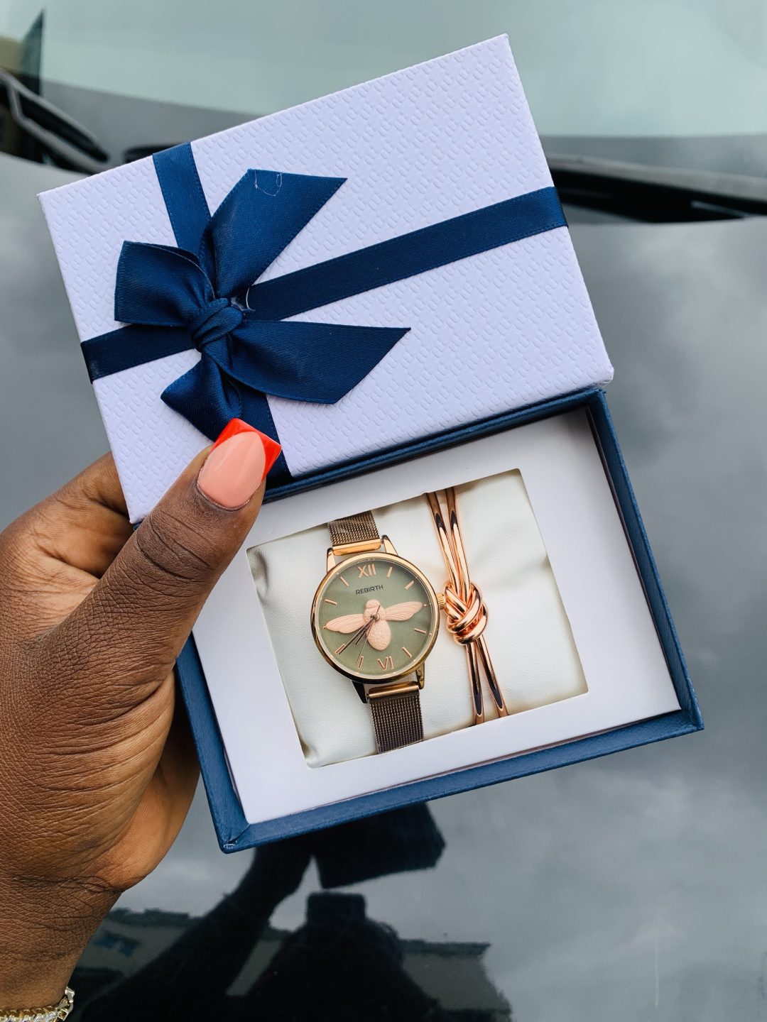 Rebirth Rosegold watch with exact box - Image 4