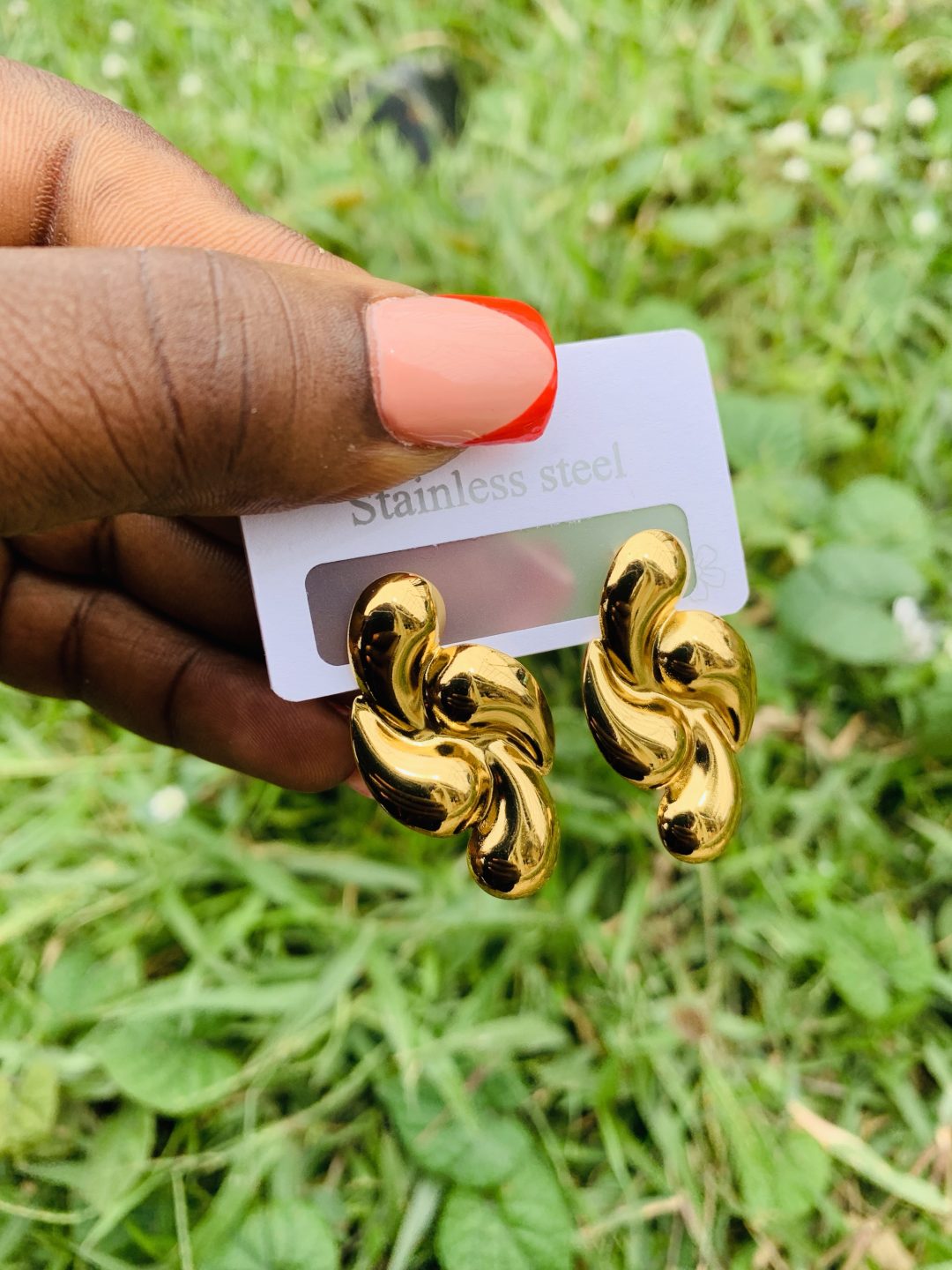 Stainless steel earring 001 - Image 3