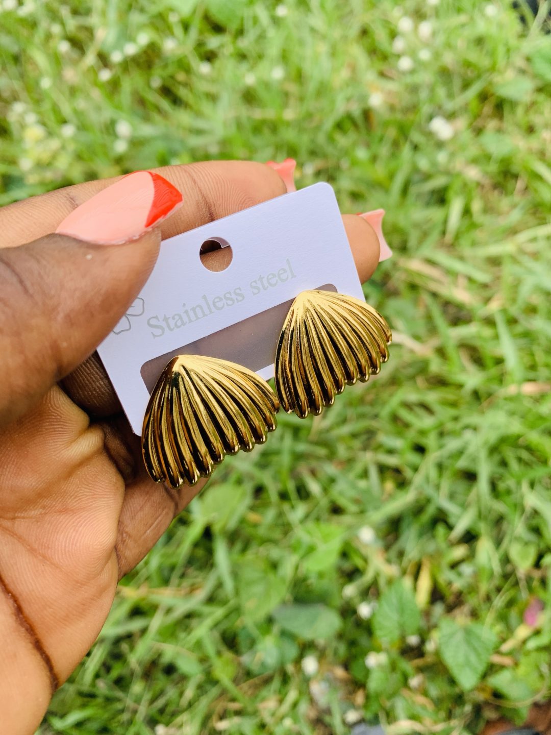 Stainless steel earrings 004 - Image 6
