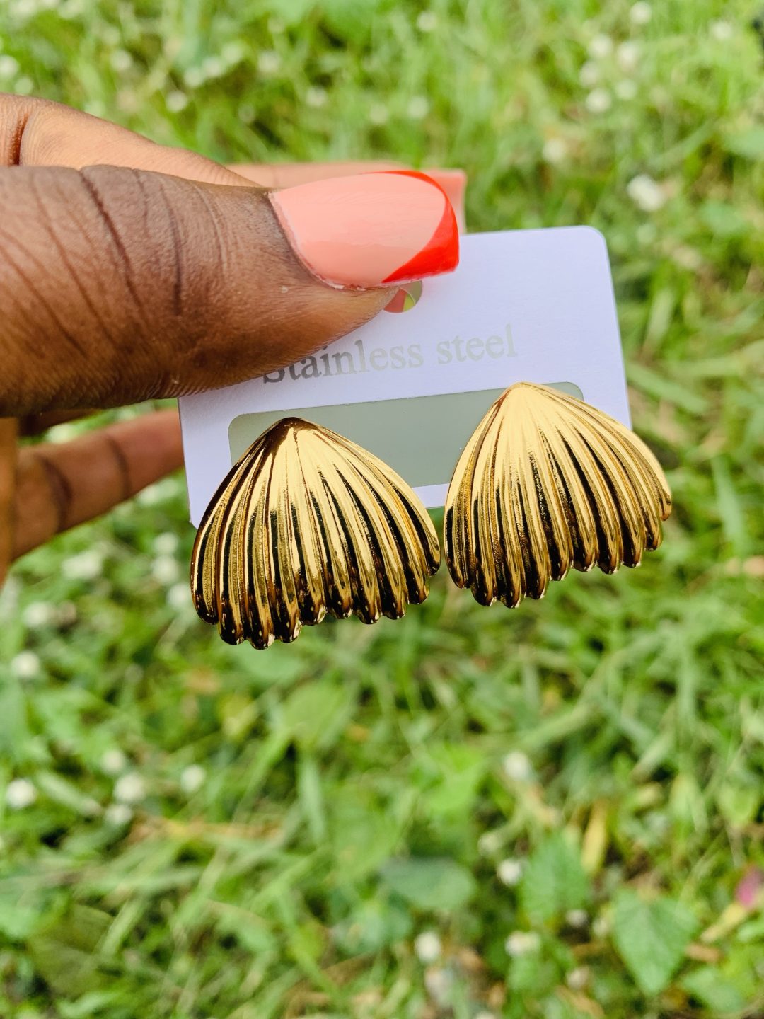Stainless steel earrings 004 - Image 3