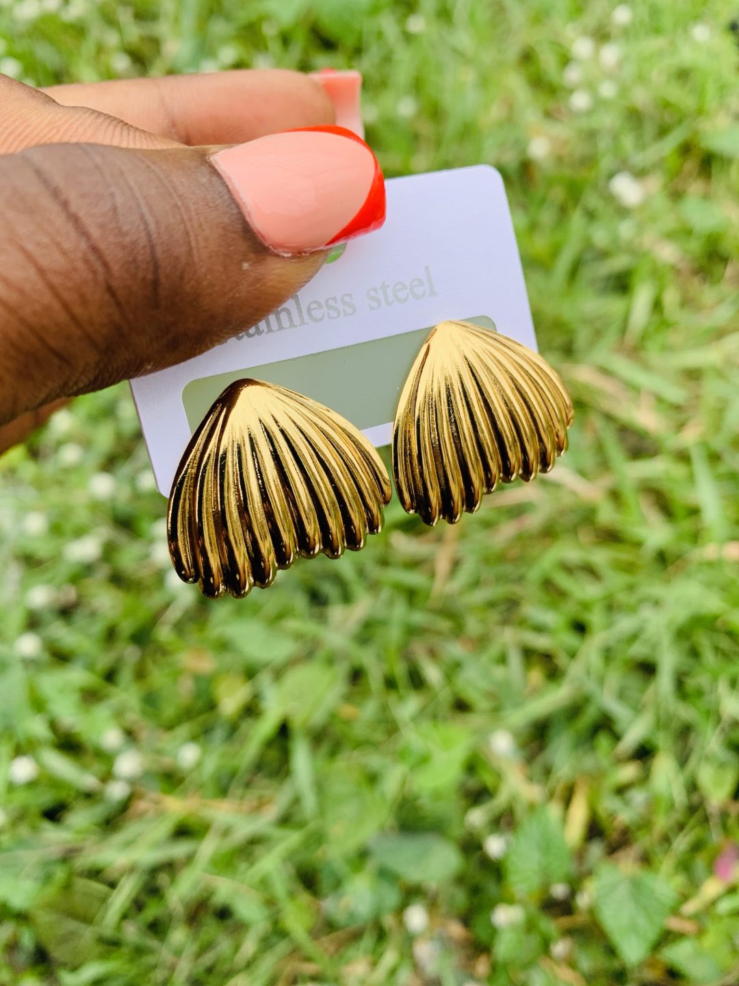 Stainless steel earrings 004
