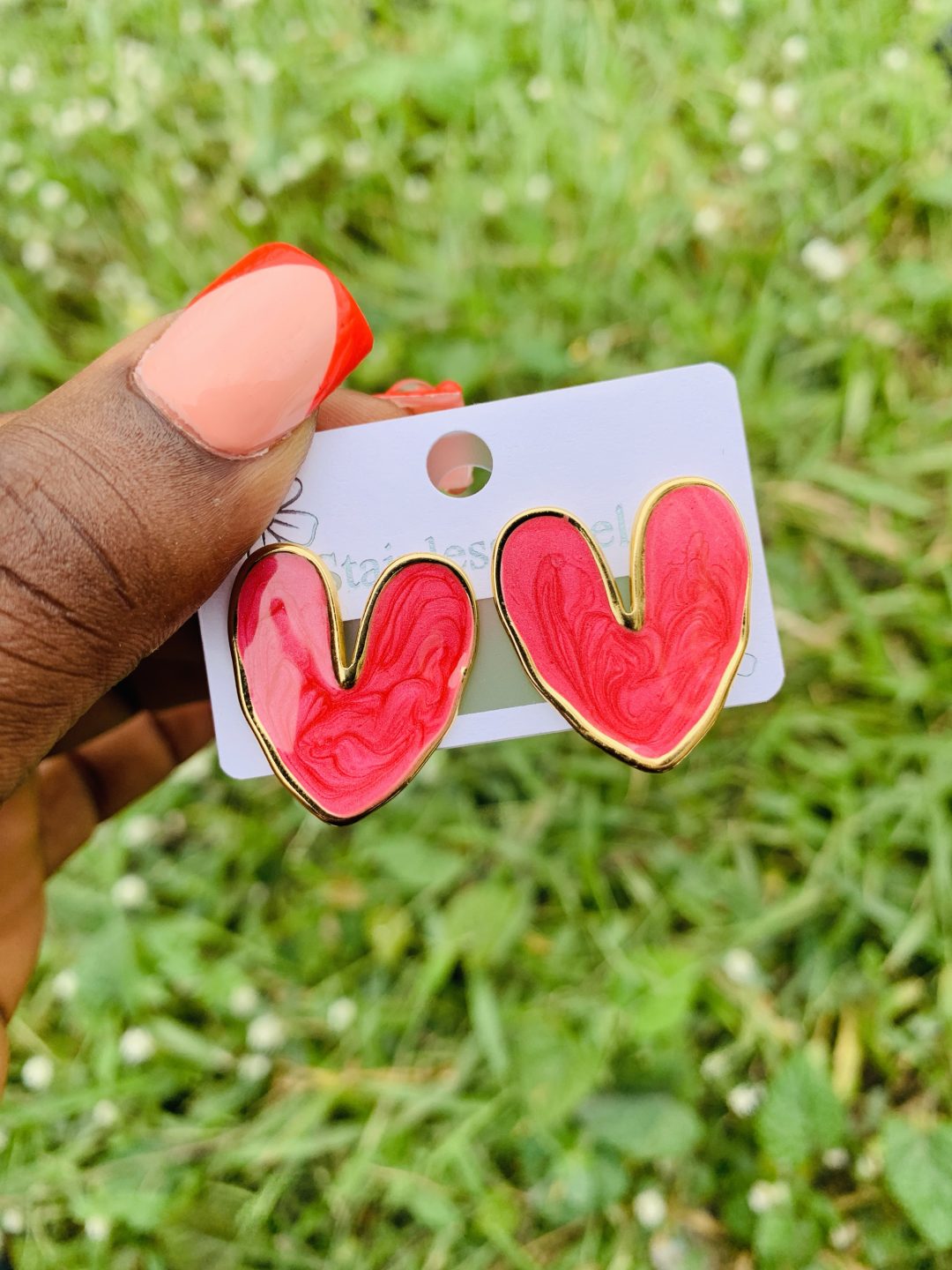 Stainless steel earrings 005
