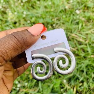 Stainless steel earrings 007