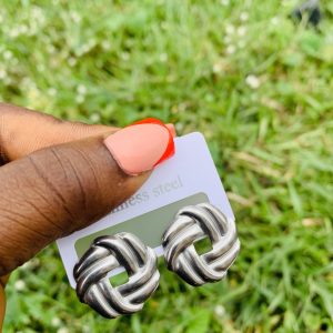 Stainless steel earrings 008