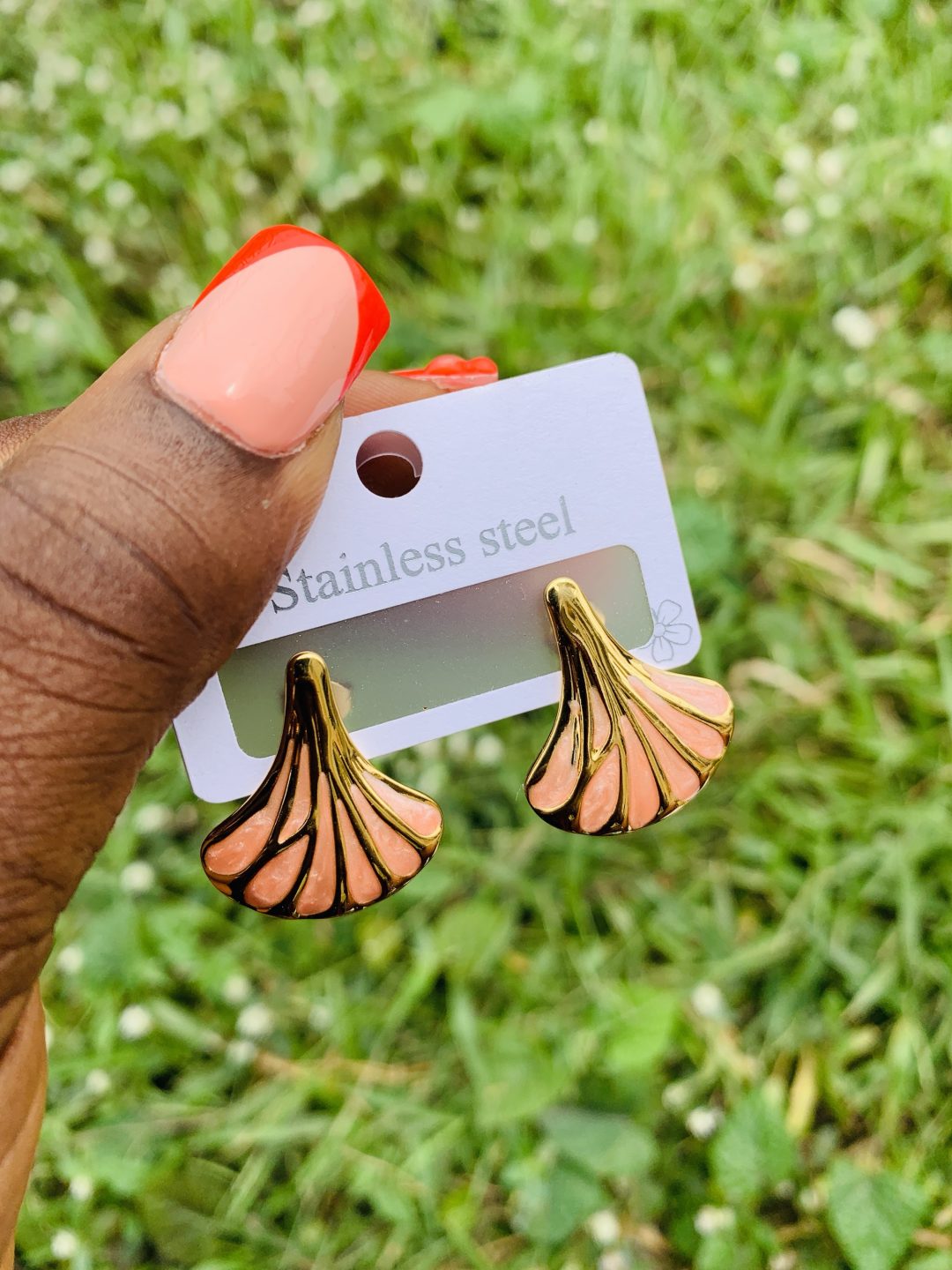 Stainless steel earrings 009 - Image 3