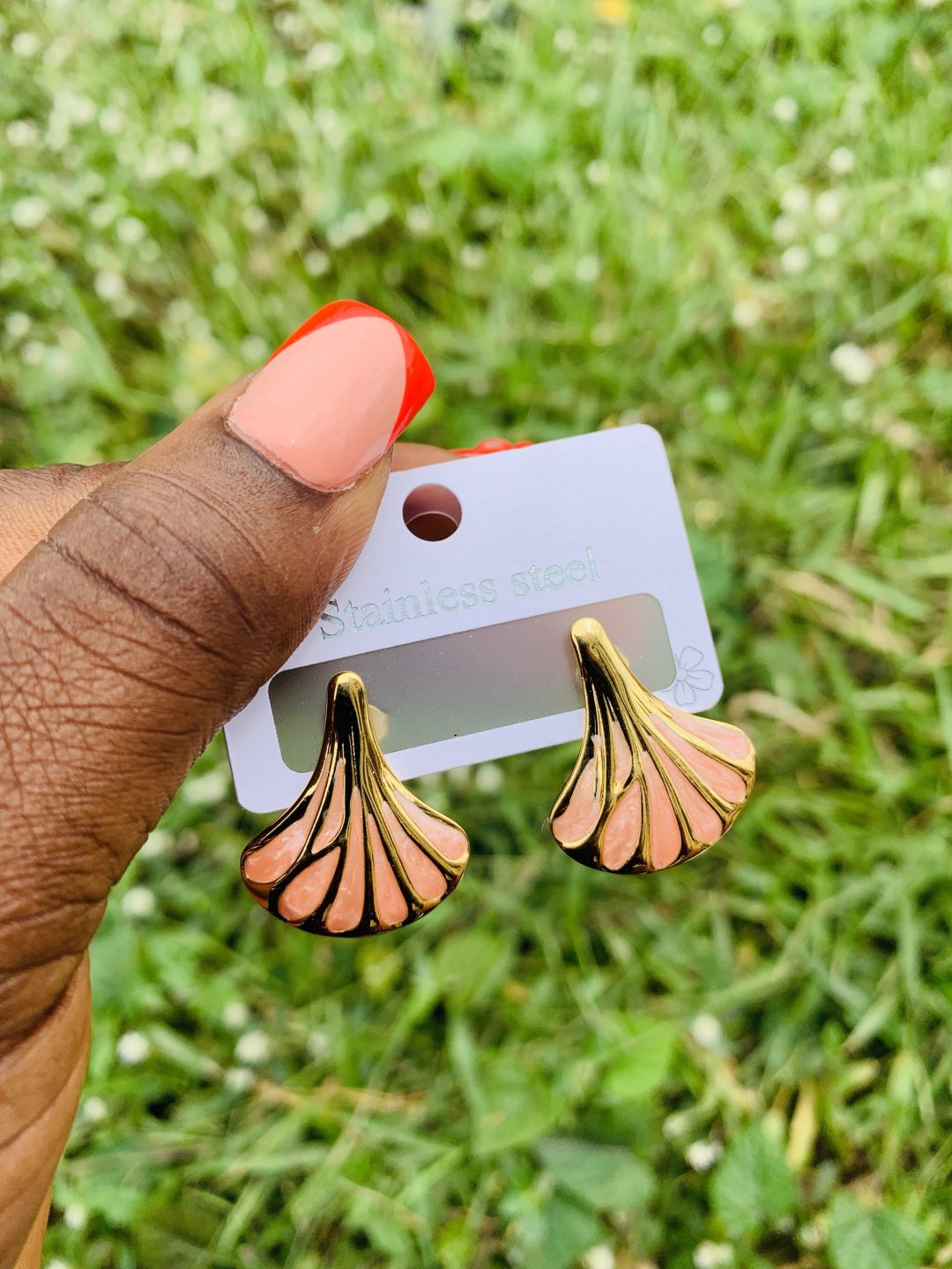 Stainless steel earrings 009 - Image 2