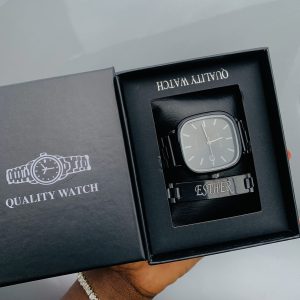 Non engraved Casio watch with customized bracelet combo with exact box
