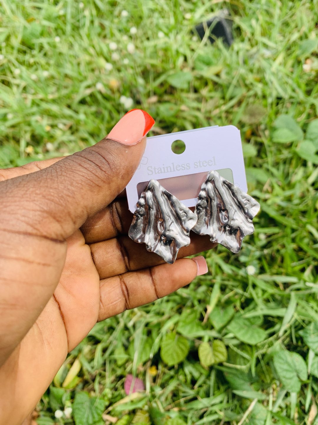 Stainless steel earrings 012