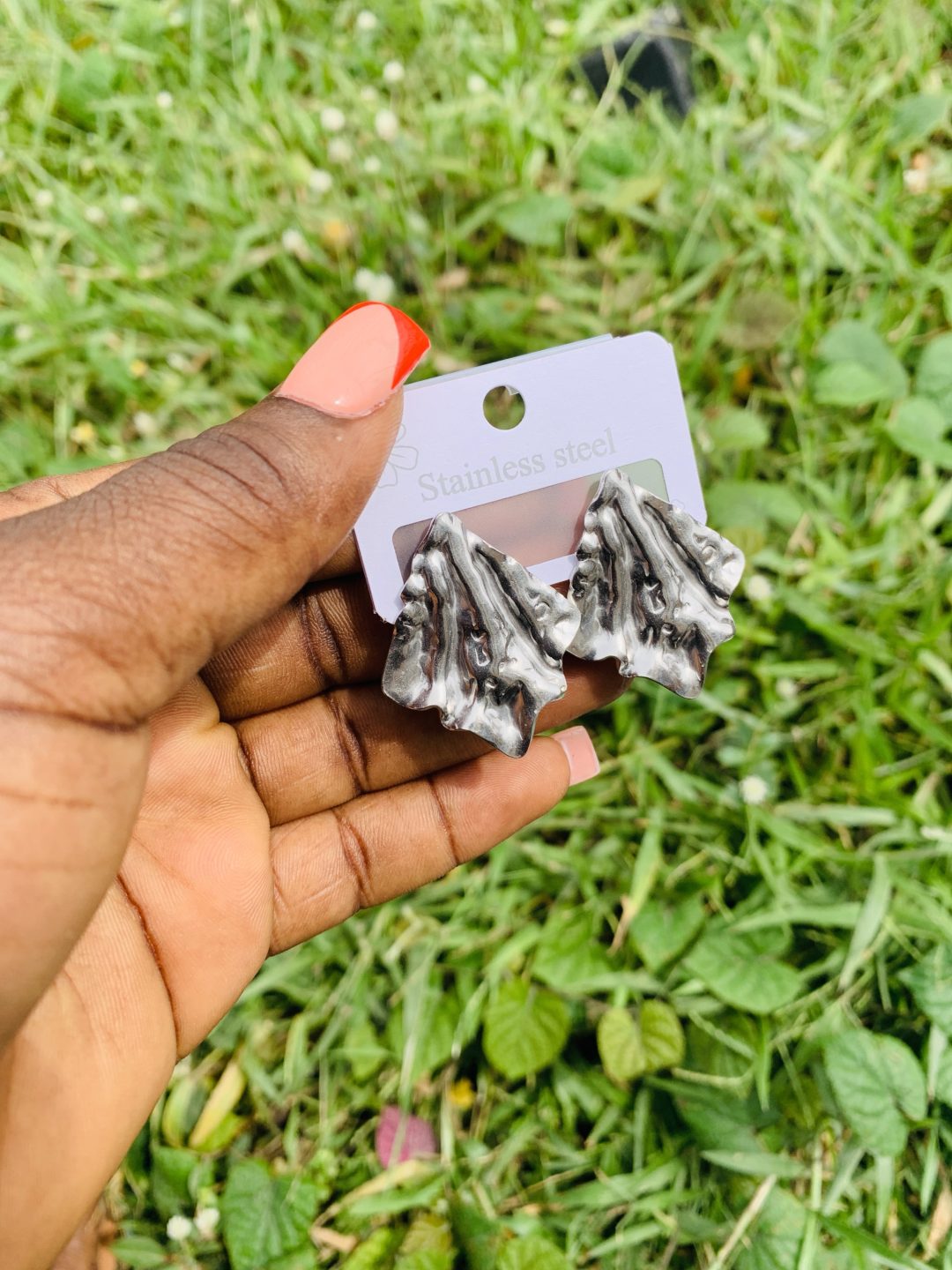 Stainless steel earrings 012 - Image 2