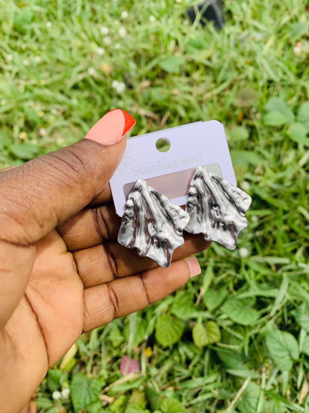 Stainless steel earrings 012 - Image 3