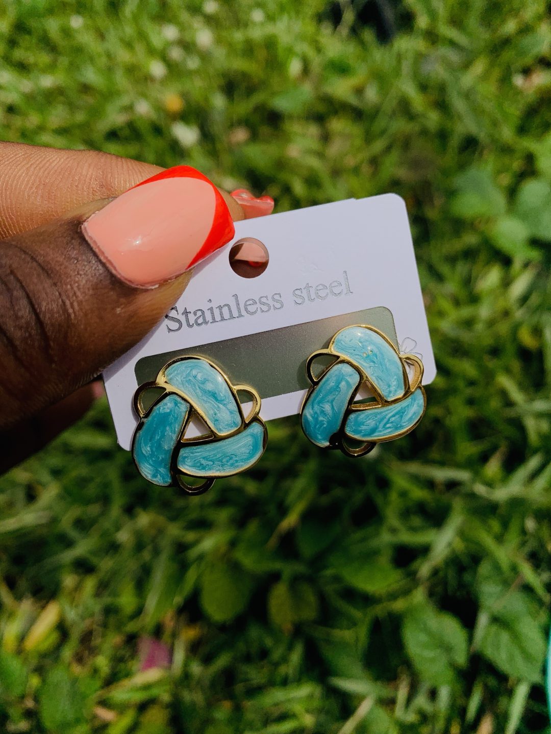 Stainless steel earrings 013 - Image 5