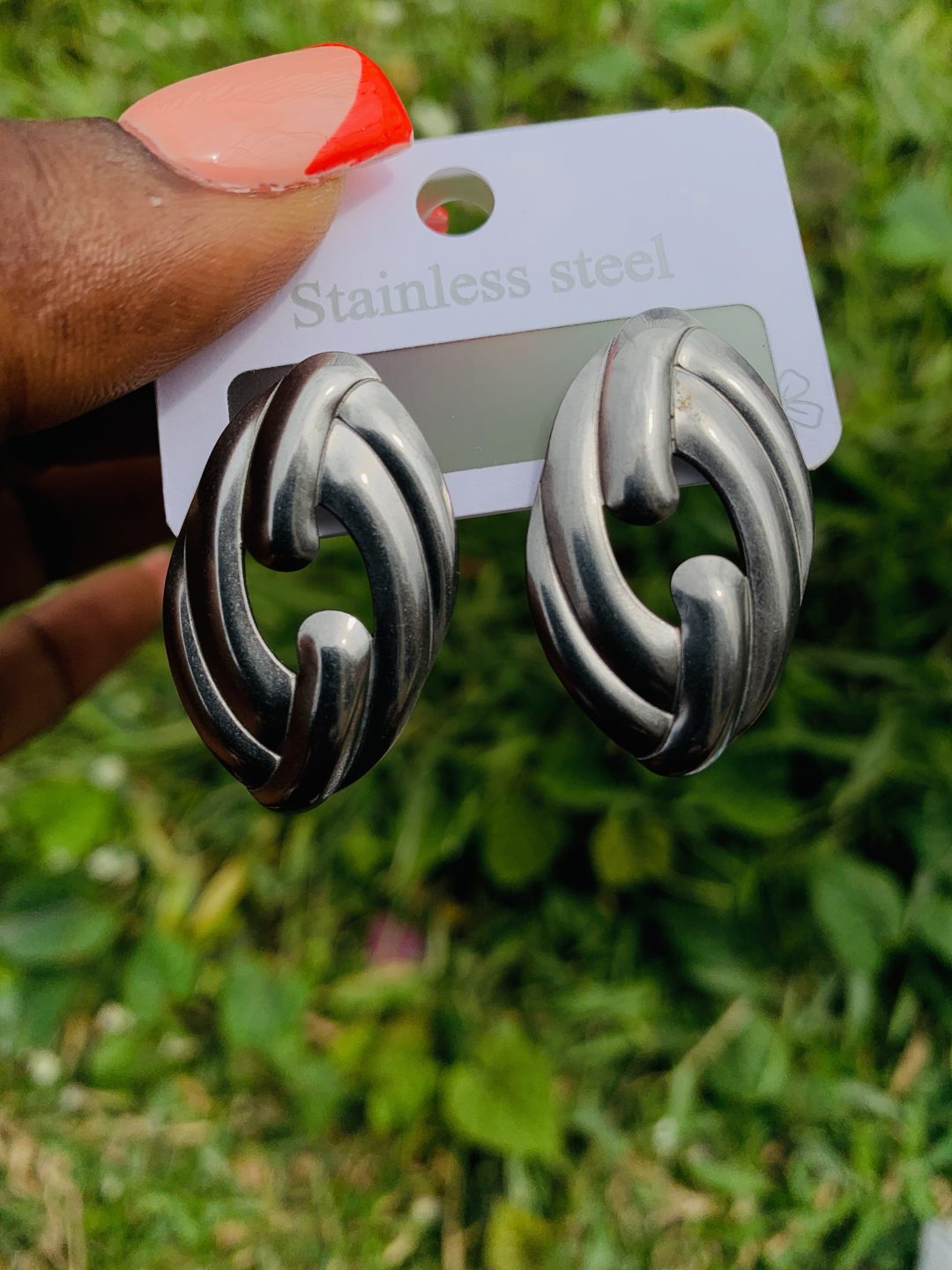 Stainless steel earrings 014