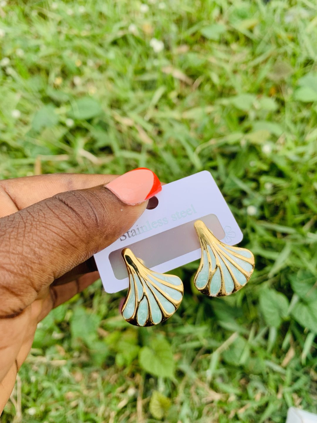 Stainless steel earrings 016