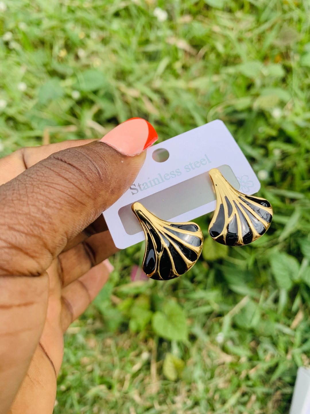 Stainless steel earrings 017 - Image 2