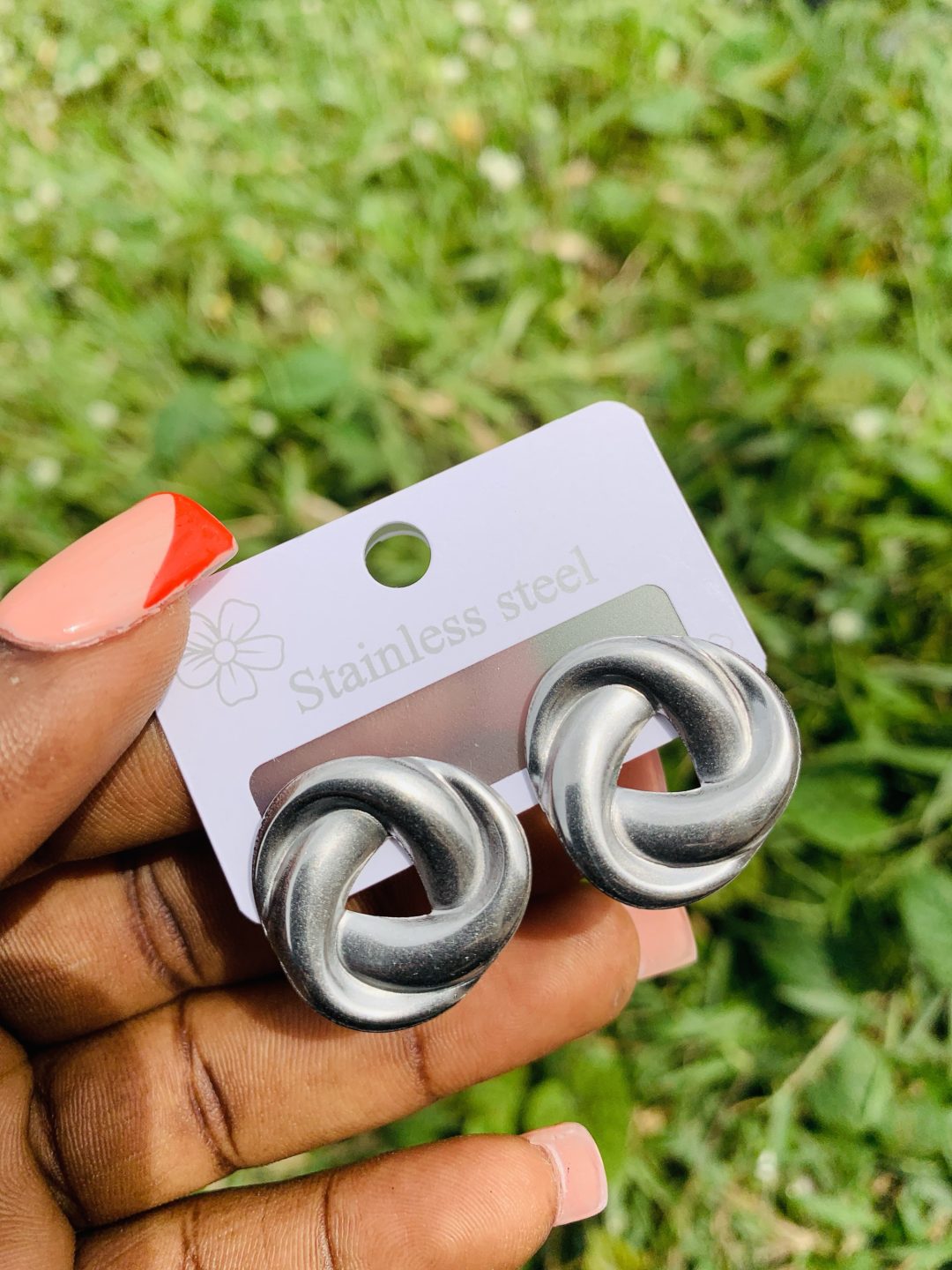 Stainless steel earrings 019