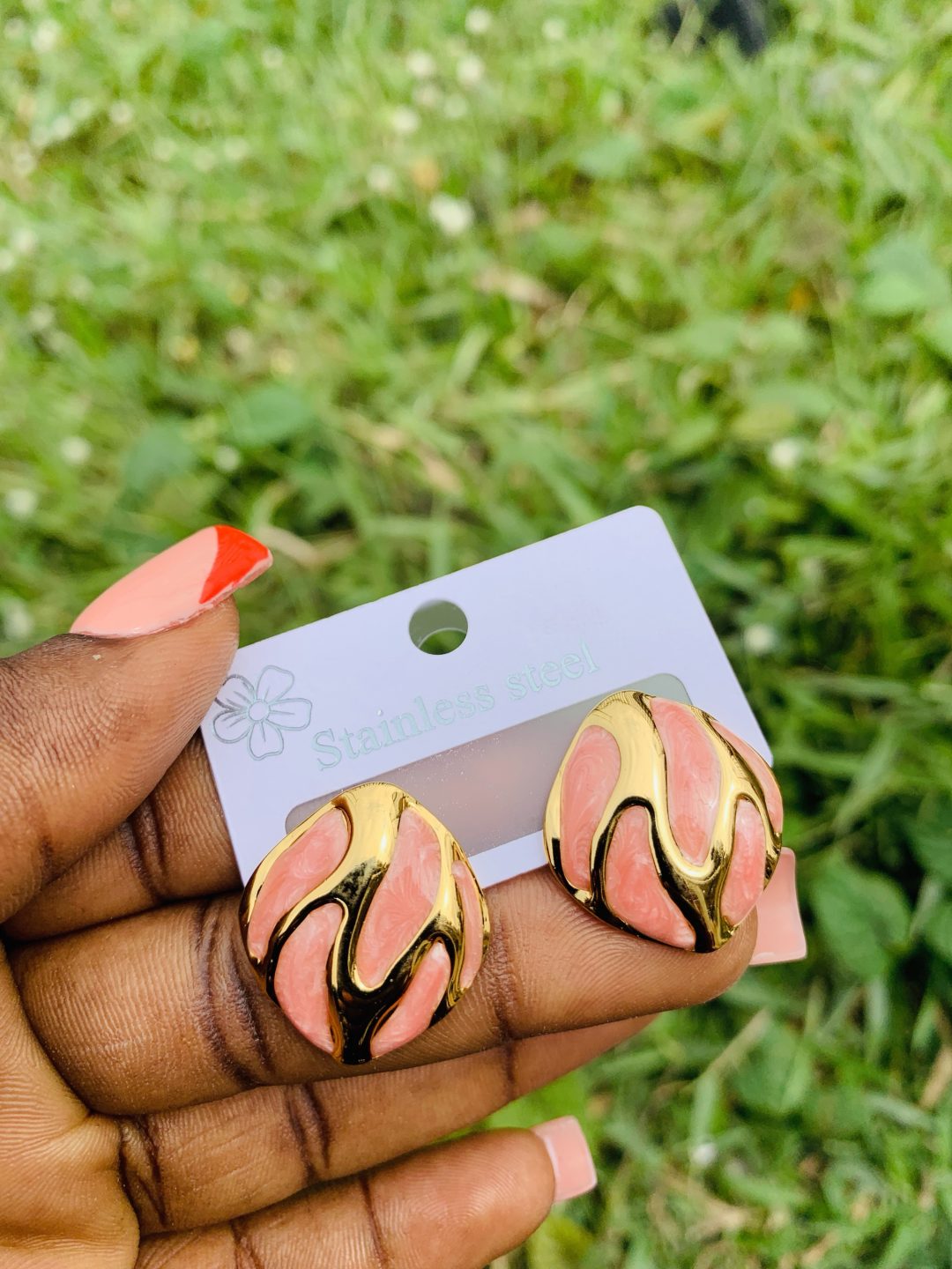 Stainless steel earrings 021