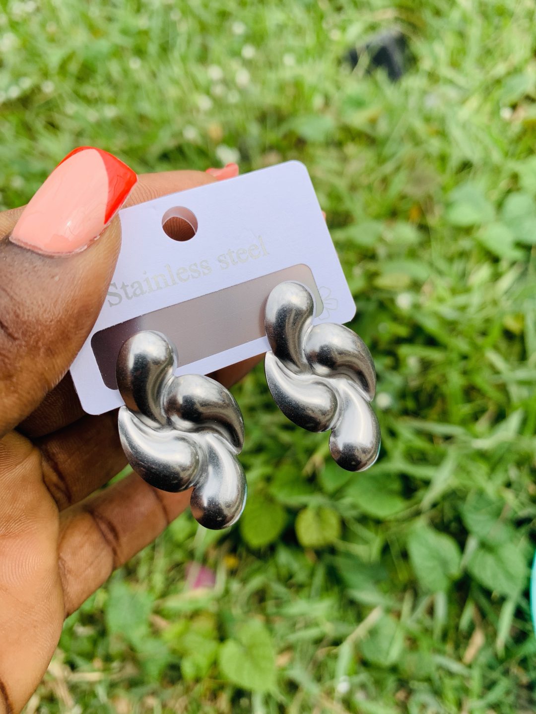 Stainless steel earrings 022