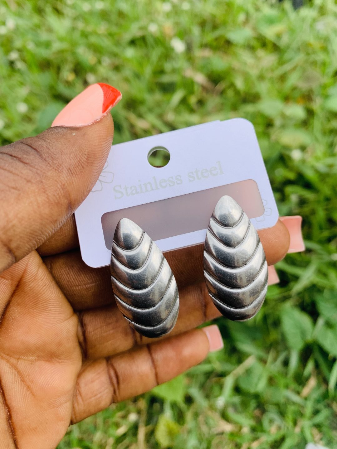Stainless steel earrings 024 - Image 5