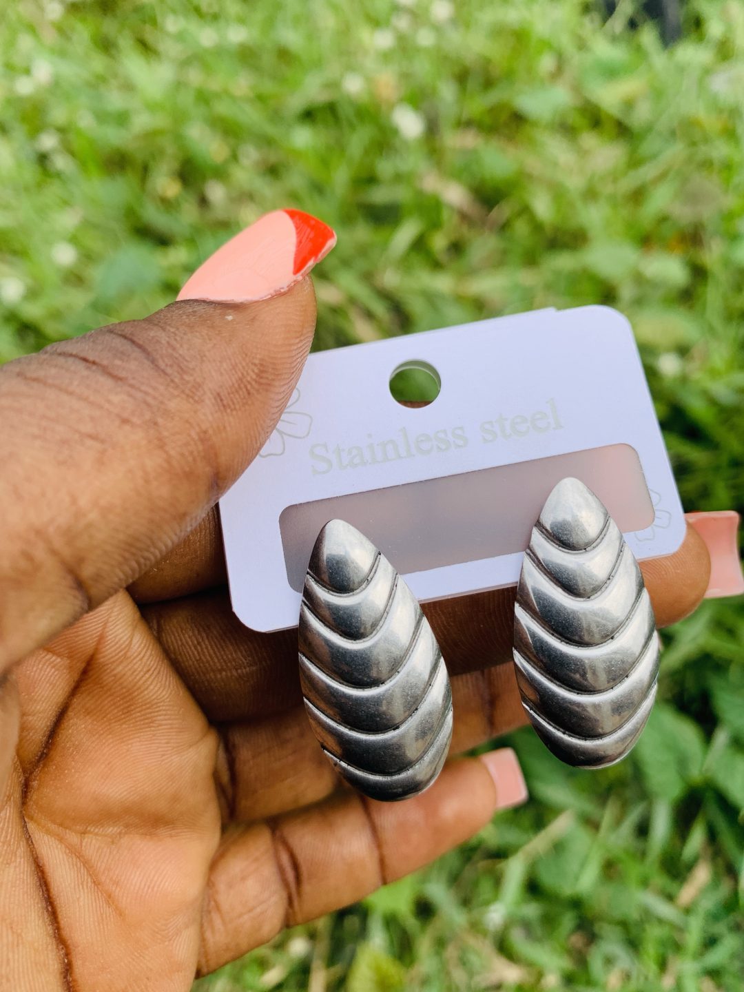 Stainless steel earrings 024 - Image 2