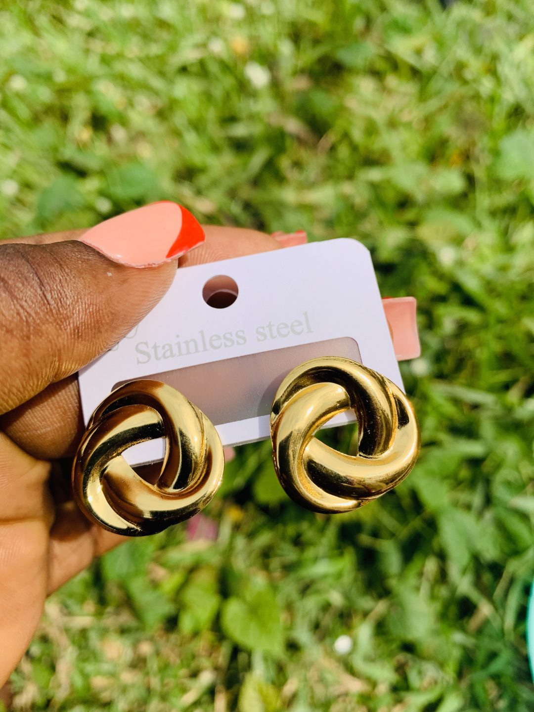 Stainless steel earrings 025