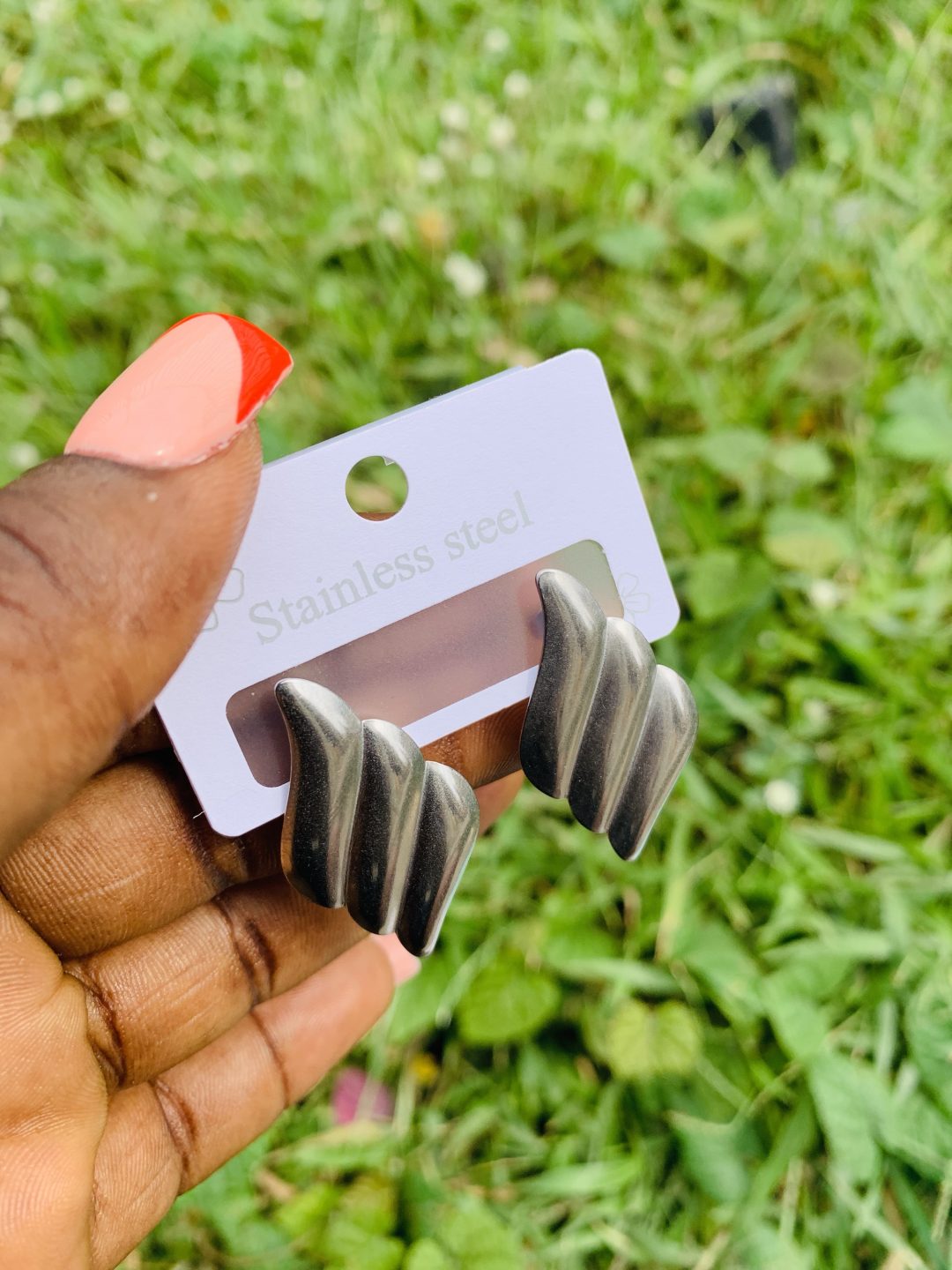Stainless steel earrings 026 - Image 3
