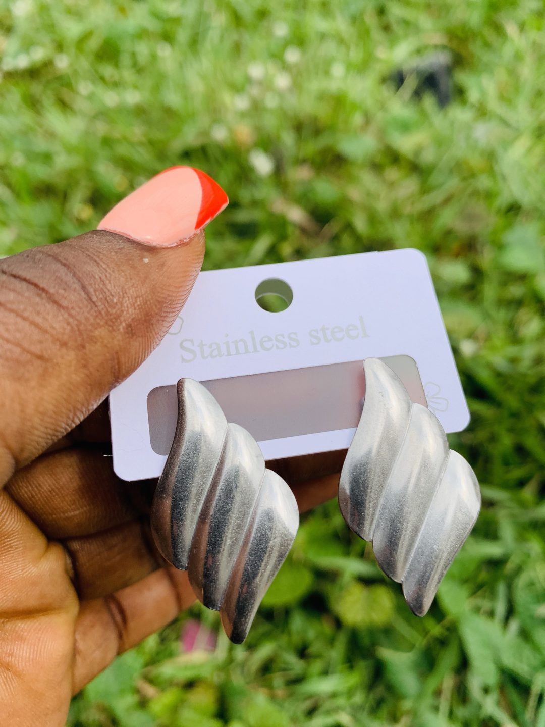 Stainless steel earrings 026