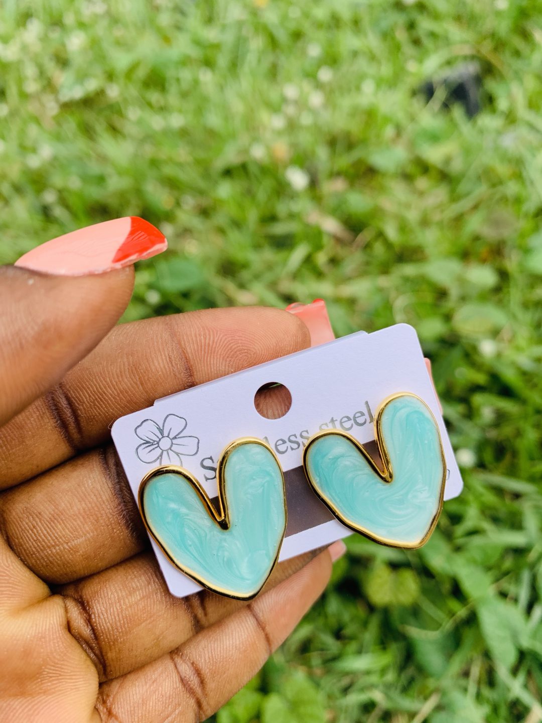 Stainless steel earrings 029 - Image 2