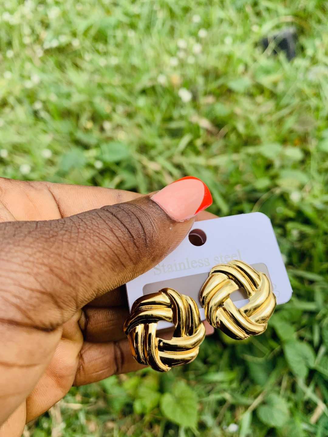 Stainless steel earrings 030
