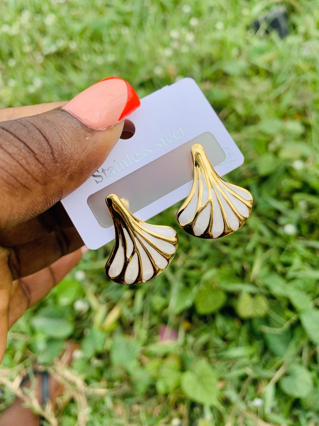 Stainless steel earrings 032